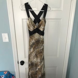 Jessica Mcclintock Cheetah Evening Gown